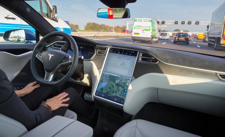 Self-driving Tesla